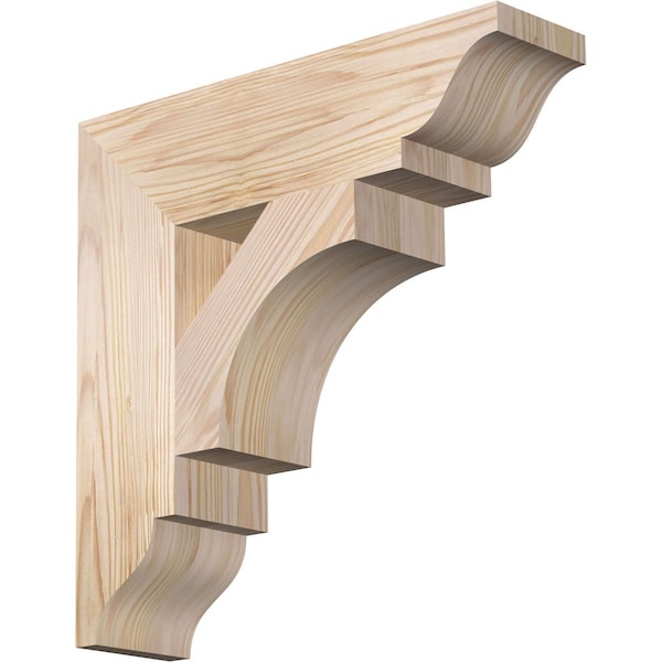 Ekena Millwork Westlake Traditional Smooth Bracket, Douglas Fir, 3 1/2"W x 14"D x 14"H BKT04X14X14WTL01SDF - main